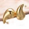 Vissen Large Teardrop 18k Gold Hoop Earrings Women's Chunky Gold-Plated