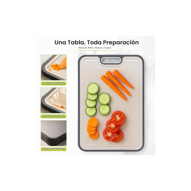 Freshware - Tabla de cortar de titanio para cocina, tablas
