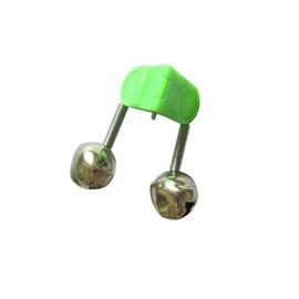 30 Pcs Green Fish Rod Bells Fishing Rod Alarm Dual Alert Bells Fishing Accessory