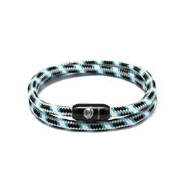 BTEYIVTA Handmade Nautical Rope Bracelet for Men Sunproof Colorfast Surfer Braided Paracord Bracelet Unique Choice for Men, Women, Teens & Couples, Large(Wrist size:7.2-7.5inch), Stainless Steel, no