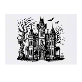 'Haunted Mansion' Temporary Tattoo - Water Resistant, Skin-Safe, Non-Toxic Transfer (TO00076967)