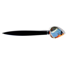 LX Hand Painted Blue Wave Tropical Fish Letter Opener