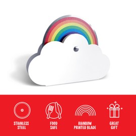 Genuine Fred PIE IN THE SKY, Rainbow Pizza Cutter