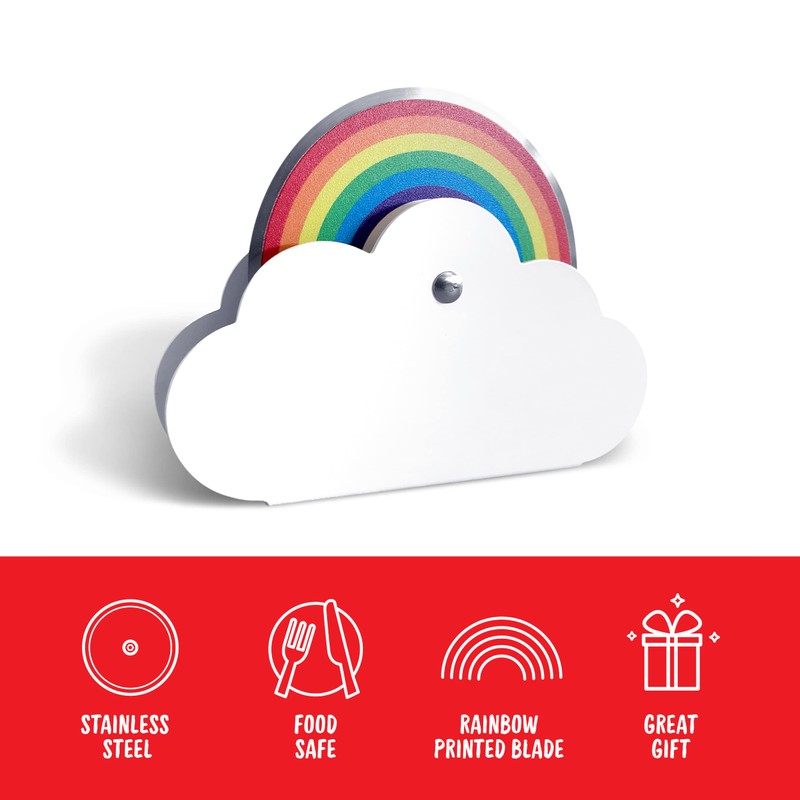 Genuine Fred PIE IN THE SKY, Rainbow Pizza Cutter