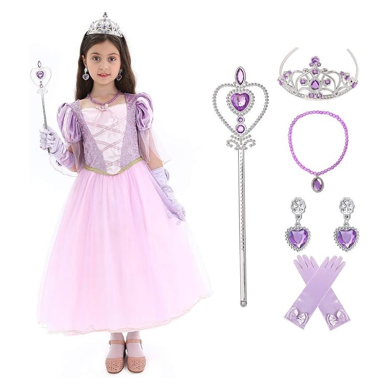 Lingway Toys Disfraz de princesa de lujo para niñas, vestido