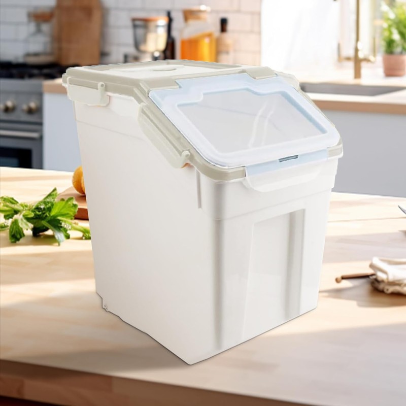 YXQ 50LB Large Flour Storage Container Bin,2 Pack Airtight Plastic