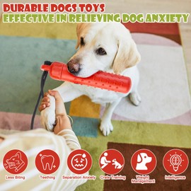 BINGPET Dog Float Bumper Toy - 9.3 Inch, Treat Dispensing Puzzle Toys, Training Dummy Retrieving Bumpers Summer Pool Toy Tug Game，Interactive Chase Toys, Suit for Small Medium Large Dogs