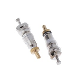 RecDec 20 Pack Air Conditioning Valve Core A/C R22 R12 R410 Refrigeration Schrader Valve Cores Stem High Pressure Copper Replacement for Car Home Auto Air Condition System HVAC