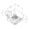 Delta Breez GreenBuilder GBR80H 80 CFM Exhaust Bath Fan with