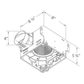 Delta Breez GreenBuilder GBR80H 80 CFM Exhaust Bath Fan with Humidity Sensor