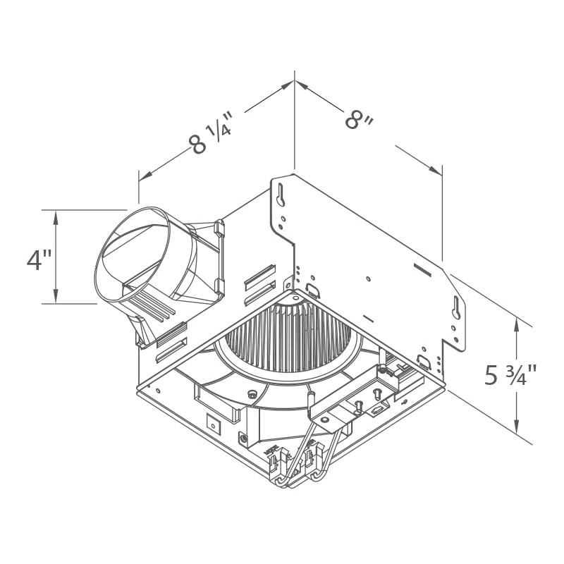 Delta Breez GreenBuilder GBR80H 80 CFM Exhaust Bath Fan with