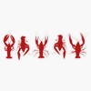 Crawfish Vinyl Decal Bumper Sticker 5"