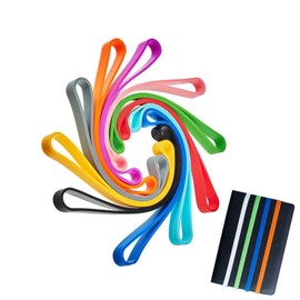 Elastic Large Rubber Bands, 10 Colours Rubber Bands Planner Large Rubber Bands Elastic Large for Books File Folder School Home Office Supplies Stable Reusable Durable