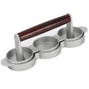 Varku Slider Burger Press Patty Maker with 3 Slots, Red
