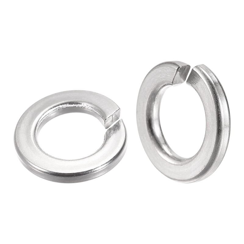 sourcing map Split Lock Washer, 1/2-Inch 304 Stainless Steel Spring