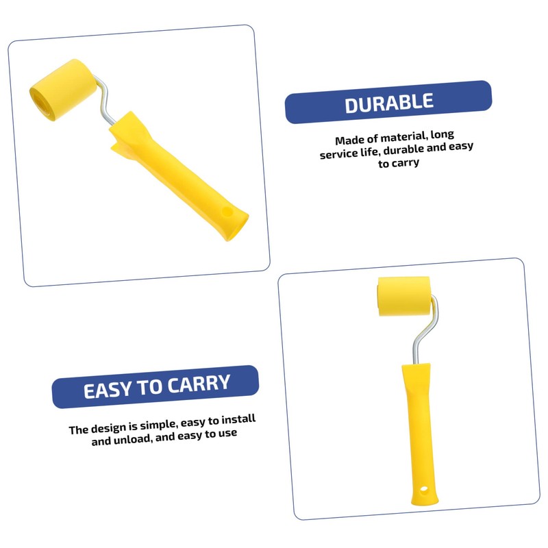 Operitacx Flat Pressure Roller Tool Ergonomic Rubber Seam Roller for