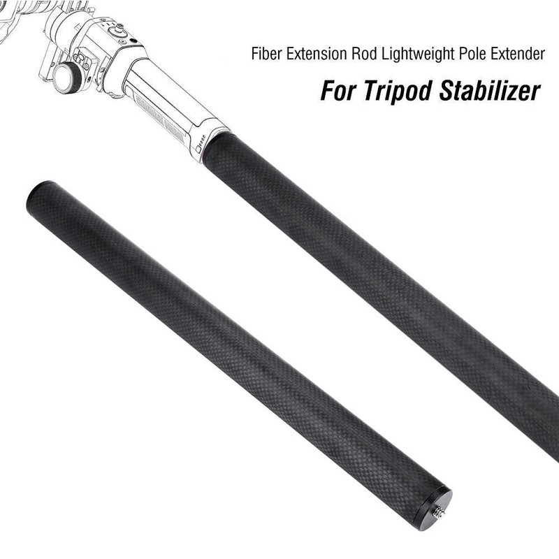Carbon Extension Monopod Pole Extendable Stick 1/4 Inch Thread Compatible