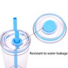 Yisituo 4 Pack 450ml Clear Plastic Iced Coffee Travel Cups,