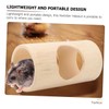 VILLFUL Bamboo Hamster Tube Safe Tasteless Pet Tunnel for Chewing