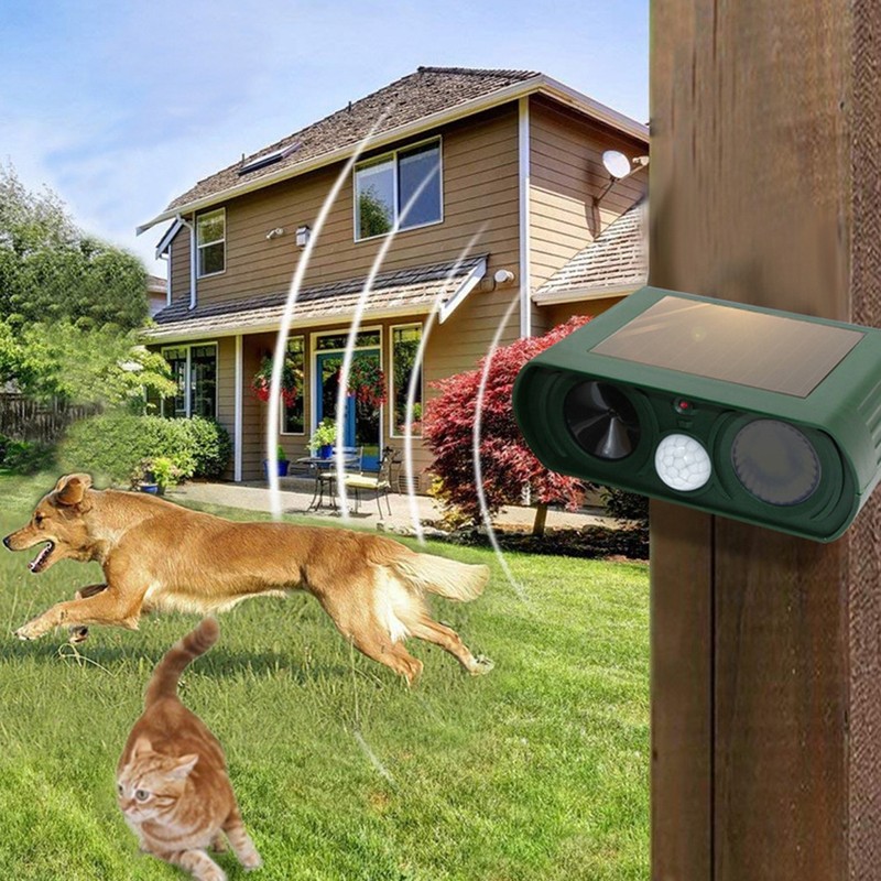Outdoor Waterproof Solar Power Animal Repeller Ultrasonic Infrared Mouse Bird