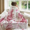 blunique Cow Print Heated Throw Blanket Electric Blanket-Heating Blanket Throw