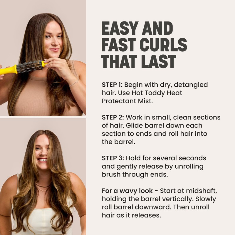 Drybar The Curl Party Heated Curling Round Brush – Salon