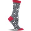 WHD Cow Lovers Socks 1-Pack (Raspberry, Large)