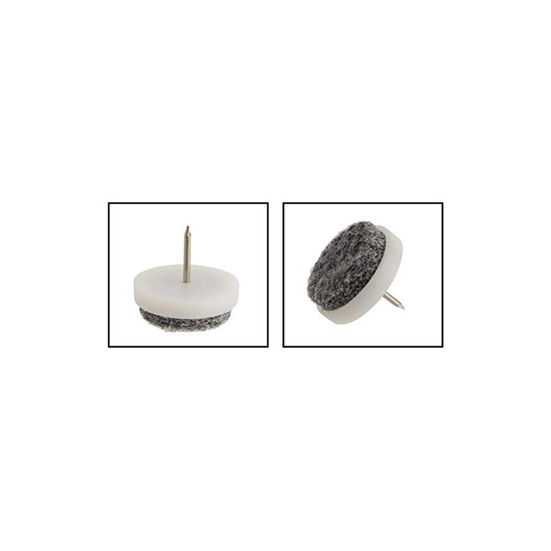 Pack of 16 Felt Furniture Glides Diameter 28 mm for