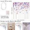 YOETTE 4th of July Shower Curtain, Independence Day Celebration Event,