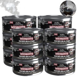 Grilling Smoke - Reusable Flavorwood BBQ Grill Smoke in a Can (12 Can Value Pack - Mesquite) - Easily Infuse Natural Wood Flavor