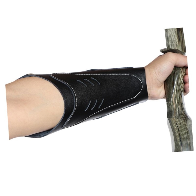 Kisangel Leather Archery Arm Guard Protective Armband Comfortable Wristband for