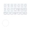 SSK SSK-HNS02 Helmet Number Sticker (10) White