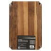 2-Piece Acacia Cutting Board Set W/ Non-Slip Feet Juice Grooves