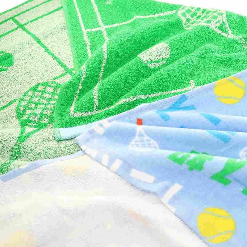 Marushin 0605007700 Tennis Club Face Towels, Set of 2, Antibacterial