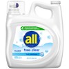 all Liquid Laundry Detergent Free Clear, 141 Ounce, 94 Loads