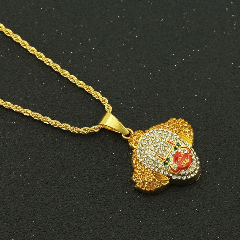 PikaLF Joker Necklace for Men, Hip Hop Clown Necklace, Gothic