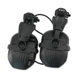 COMBATGEAR Ear Defender Hearing Protection Safety Earmuffs Noise Reduction with Gel EarPad for Outdoor Sports (BK)