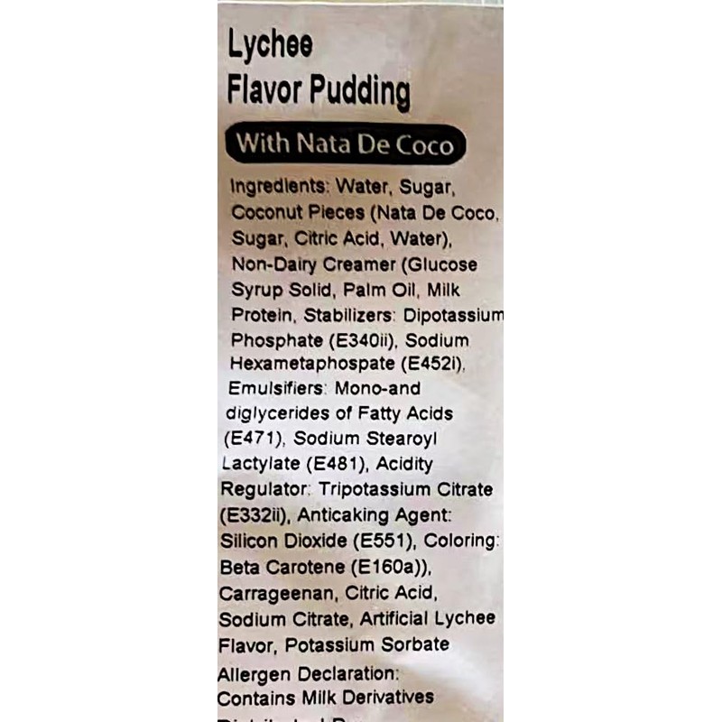 Lychee Flavour Pudding with Nata De Coco, (3.88 OzX6 Cups),2