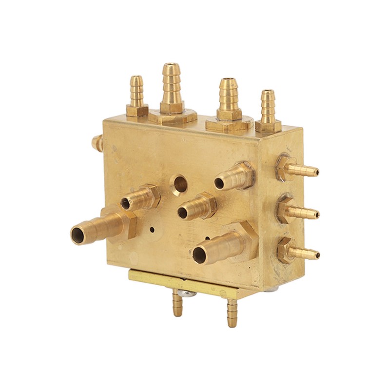 15 Holes Dental Cabinet Integrated Air Water Chassis Valve Copper