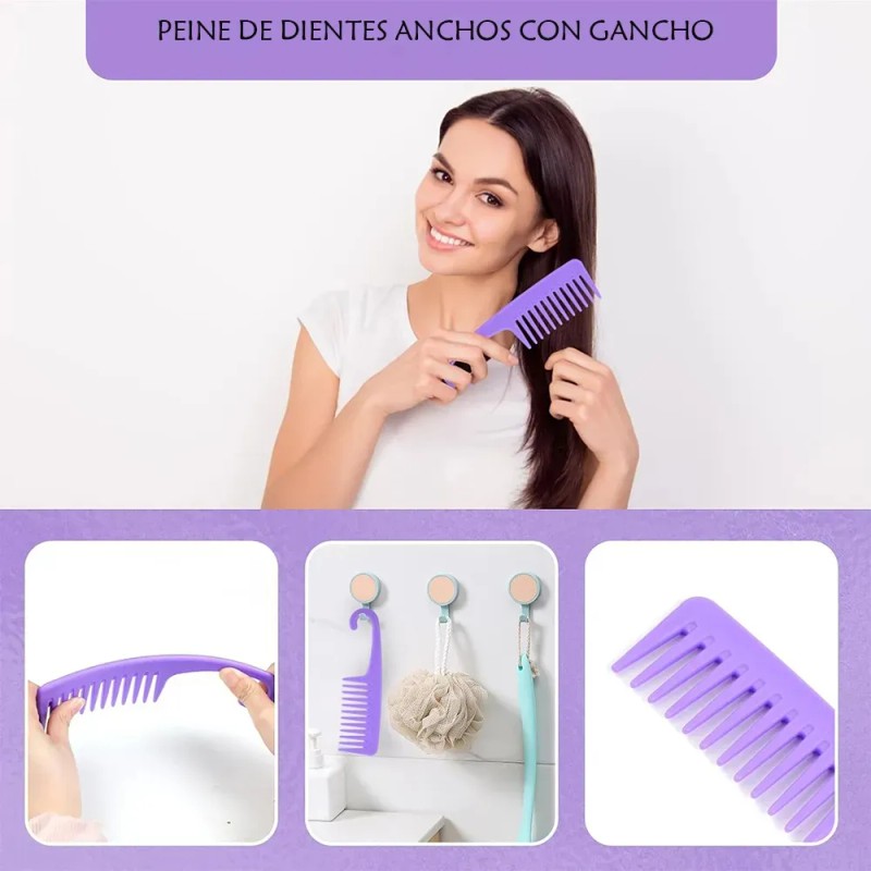 Kit 12 Piezas Peines Cepillos Atomizador Y Pinzas Cabello