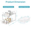 Vtopmart 2 Tier Bathroom Storage Organizer, 2 Pack Clear Under