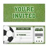 Qlnuk Soccer Birthday Invitations Soccer Ticket Invitations, Set of 20