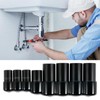 8Pcs Tap Socket Set,1/4 Inch and 3/8 Inch Drive Tap