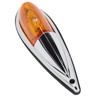 5pcs Cab Marker Light Weatherproof Amber Teardrop Cab Top Running