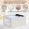 Prestigénie - Clothes Storage Boxes, 2 Pack Canvas Storage Basket