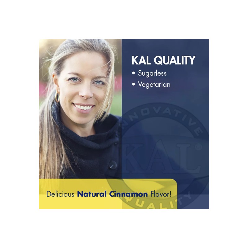 KAL D-3 2000 IU Sugarless Chewable Vitamin Tablets, Cinnamon, 100