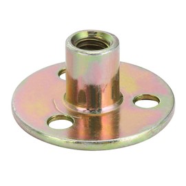 5 Pieces M6 / M8 / M10 Lock Nut Galvanised Three Hole Lock Nut Round Base Furniture Nuts in 3 Types (M8 x 37)