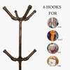 THRONKENGER Industrial Coat Rack, Metal Pipe Coat Rack Stand Freestanding