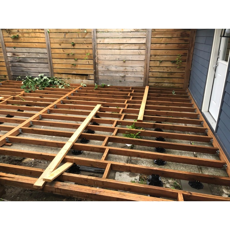 Adjustable Decking Support Pedestal Riser,Foundation Base Support for Floating/Platform/Composite Decking