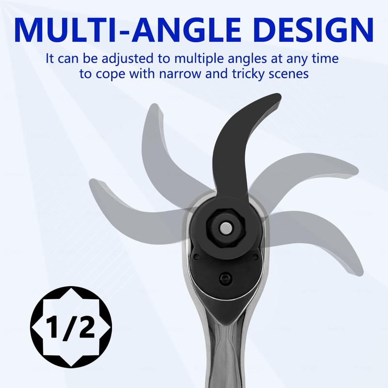 KTTOOL Pry Bar Wrench Adaptor Head, Crowbar Adapter Head Tool,